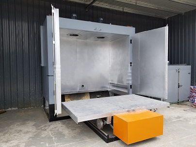 江蘇省常州市某調味品廠采購防爆電加熱臺車烘箱設備